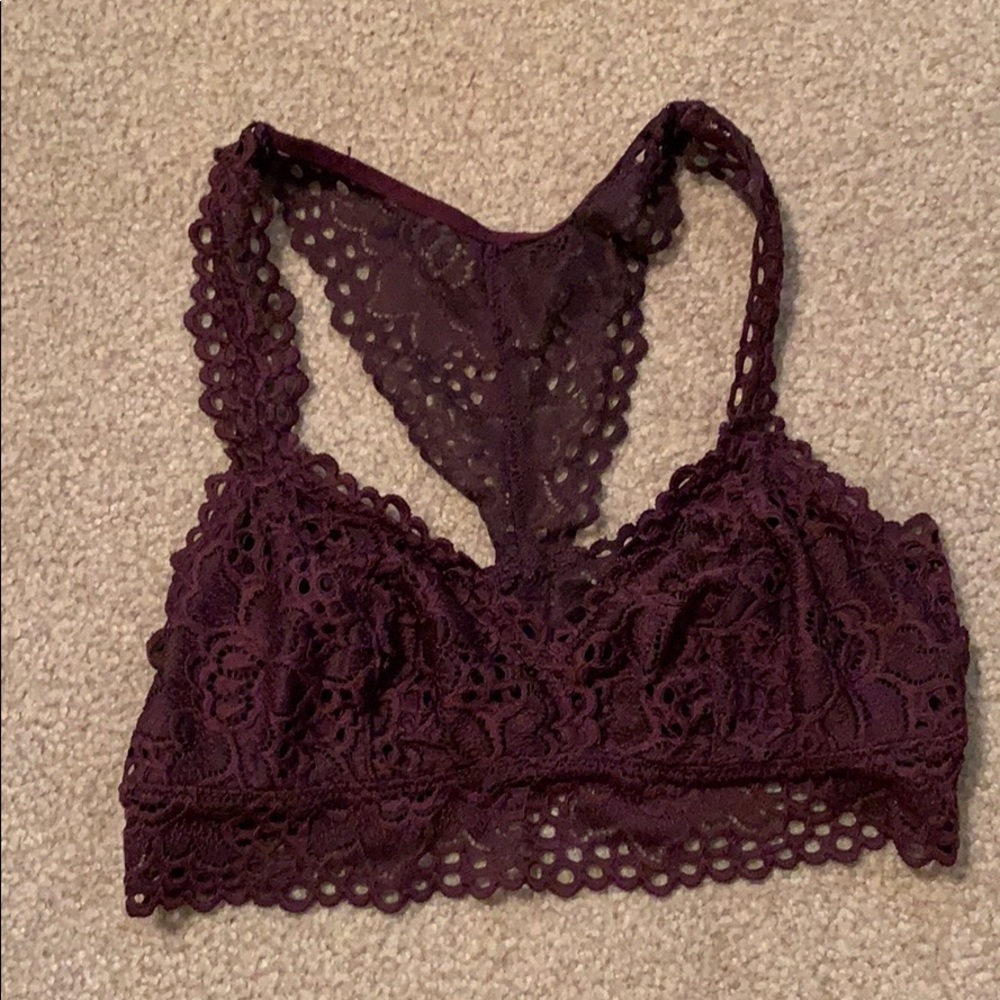 ☀️☀️Aerie Burgundy Lace Bralette